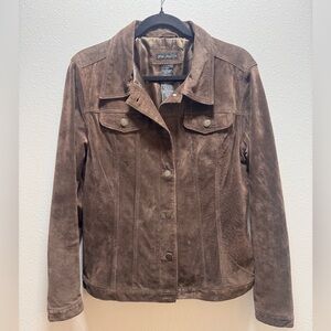 “For Joseph” Brown Suede Jacket Women’s Medium Vintage Button Up
